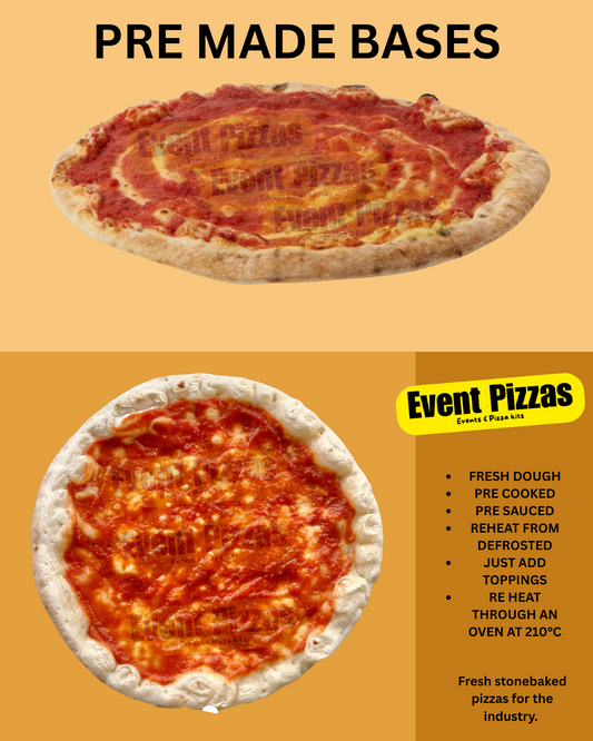 11" SAUCED Pizza Base - (Case of 25)