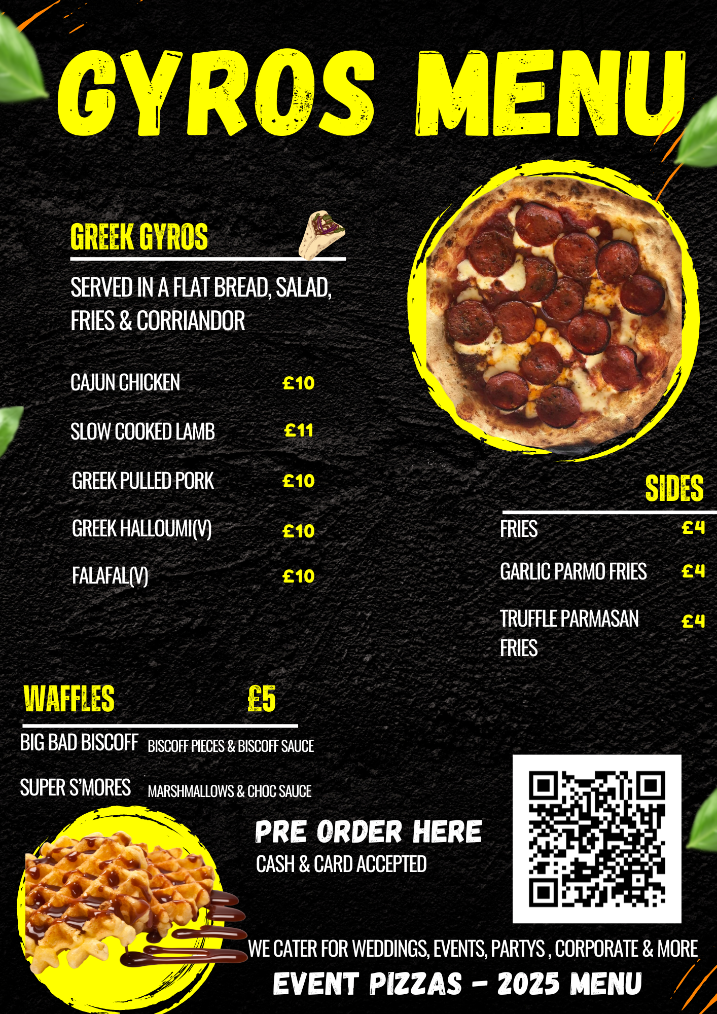 Pop Up Gyros Menu
