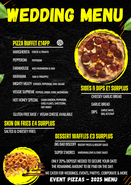Wedding pizzas